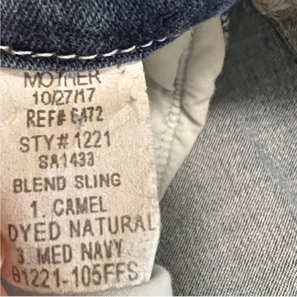 Mother High Rise Stretch Denim Jeans 24 ankle - Picture 9 of 16